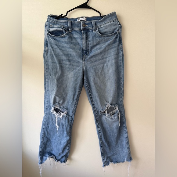 STUDIO BLUE Dawn High Rise Wide Leg Crop Jean - Picture 2 of 5